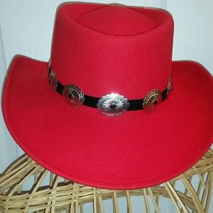 Western hat with belt detail